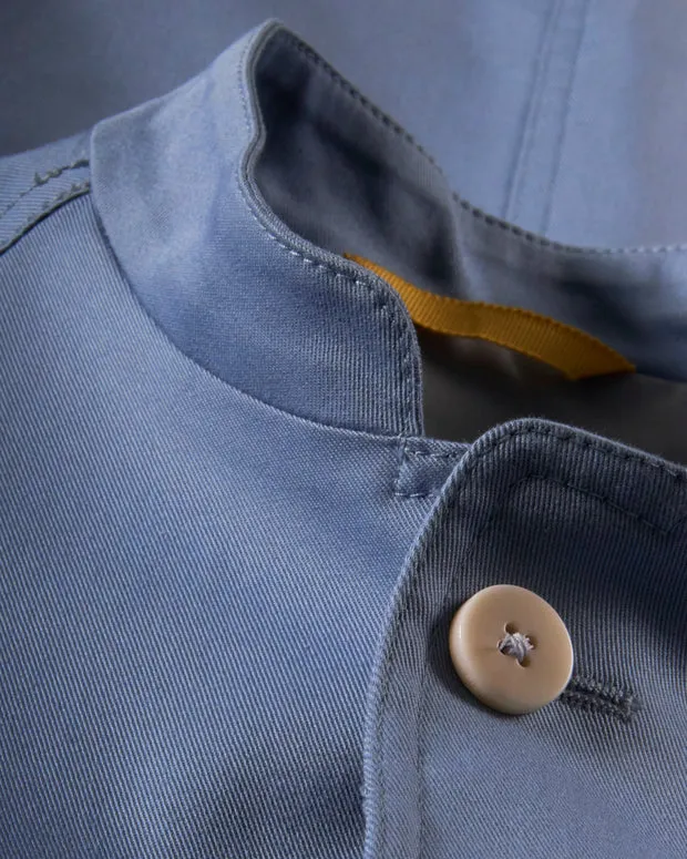 Hollington Tyrol fitted veste été coton stretch azur