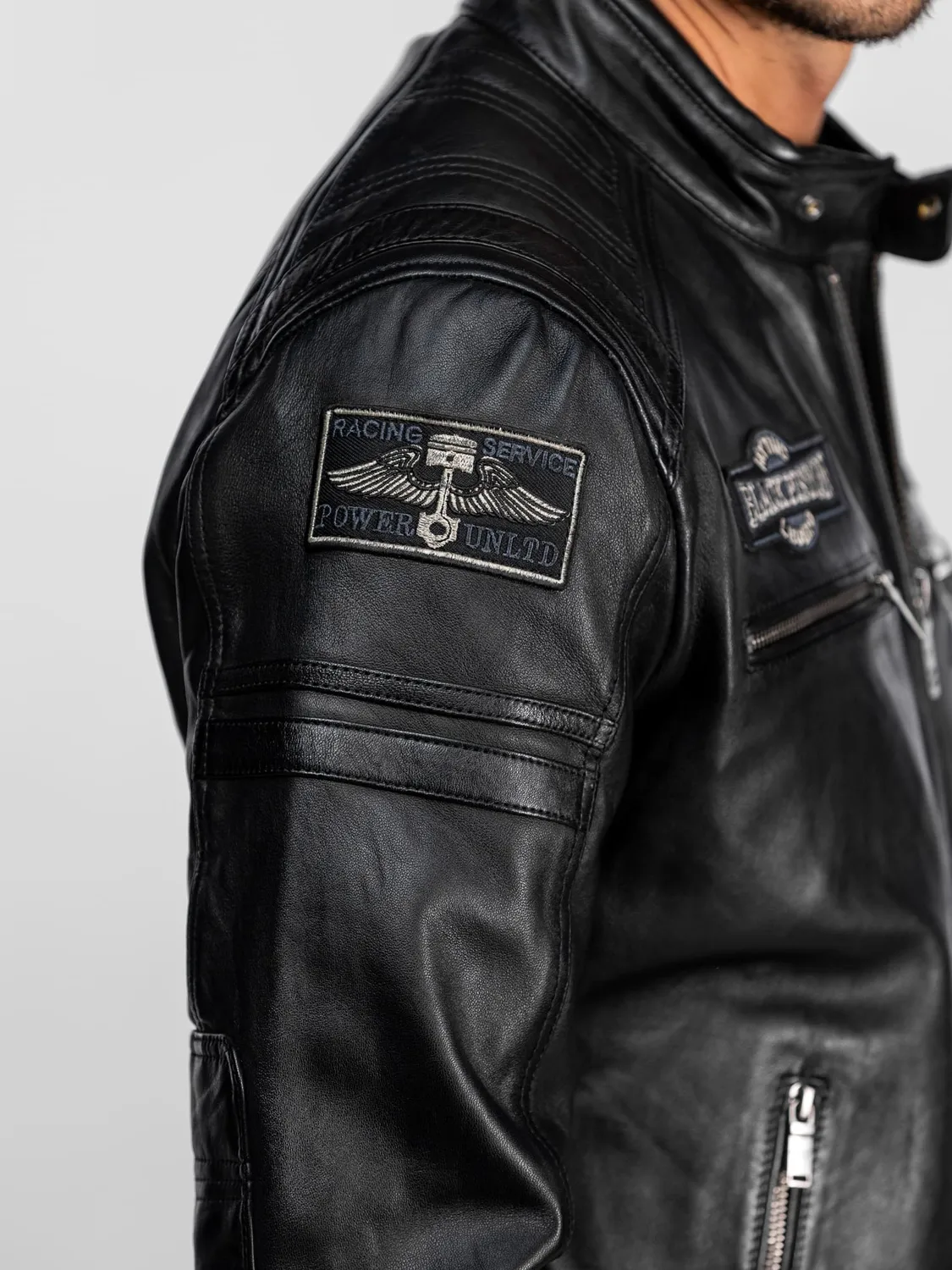 DAYTONA Cusseta blouson cuir moto mouton vintage