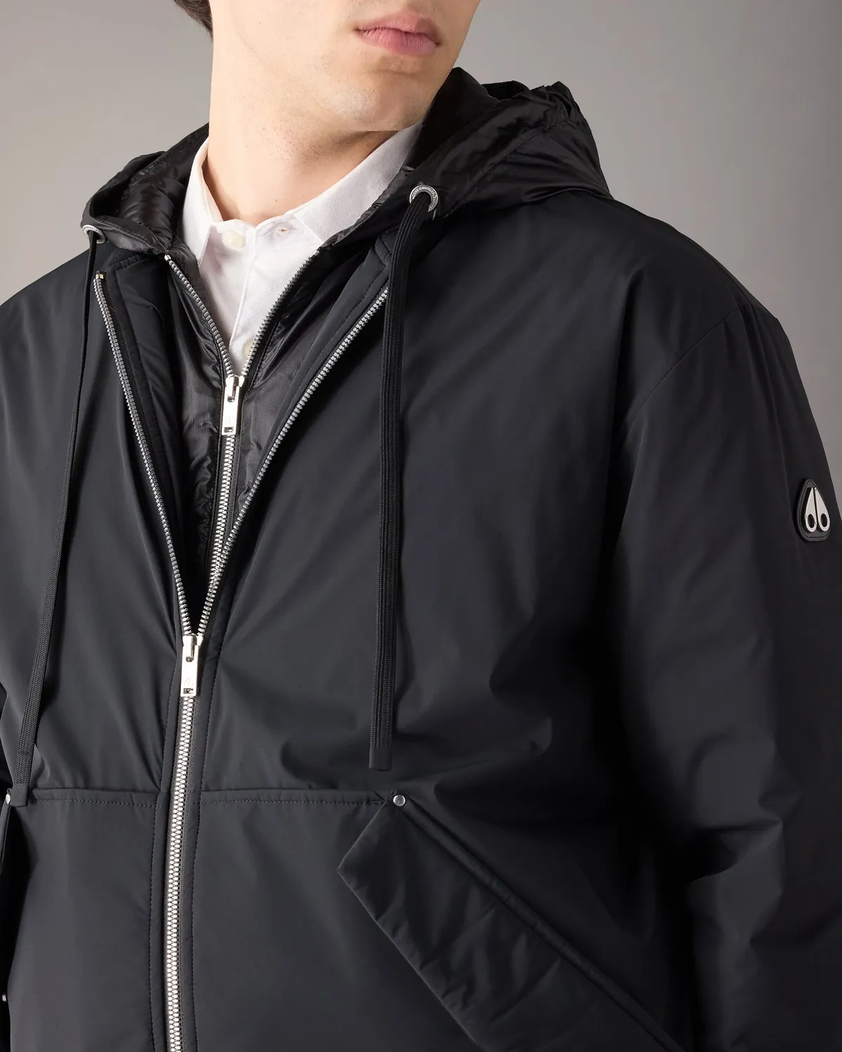 Moose Knuckles Brixton Down Bomber blouson noir