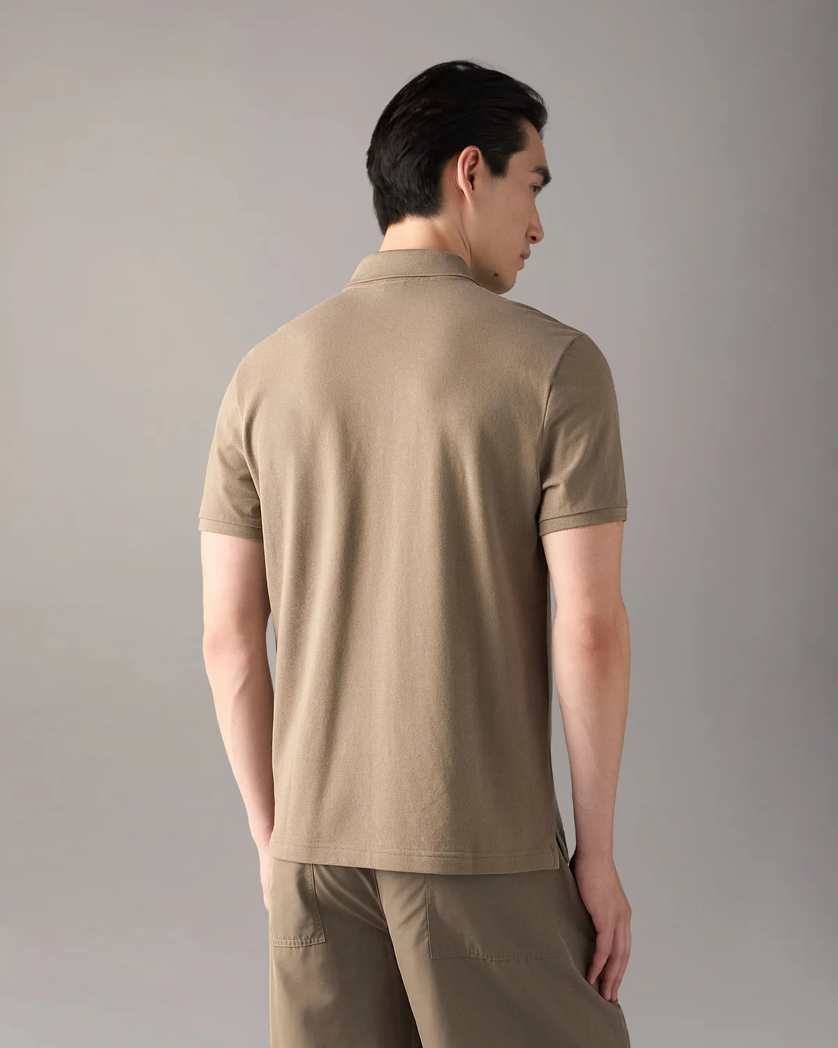 Moose Knuckles Yul polo coton stretch Ashen