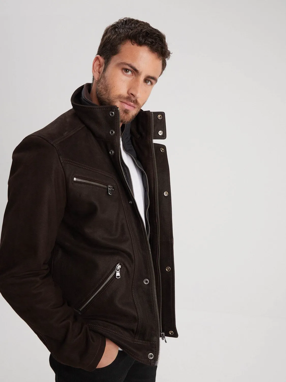 Daytona Falcon Madisson blouson cuir homme marron vachette