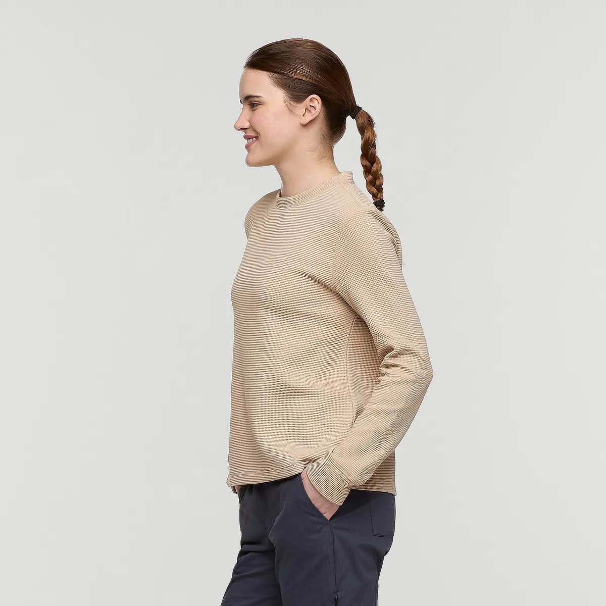 Cotopaxi Atajo chemise gaufrée manches longues femme Oatmeal