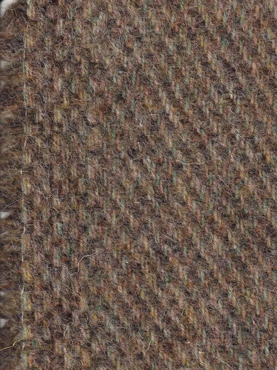 Hollington Kempy Tweed Vert Mousse tissu 5 m 100% laine