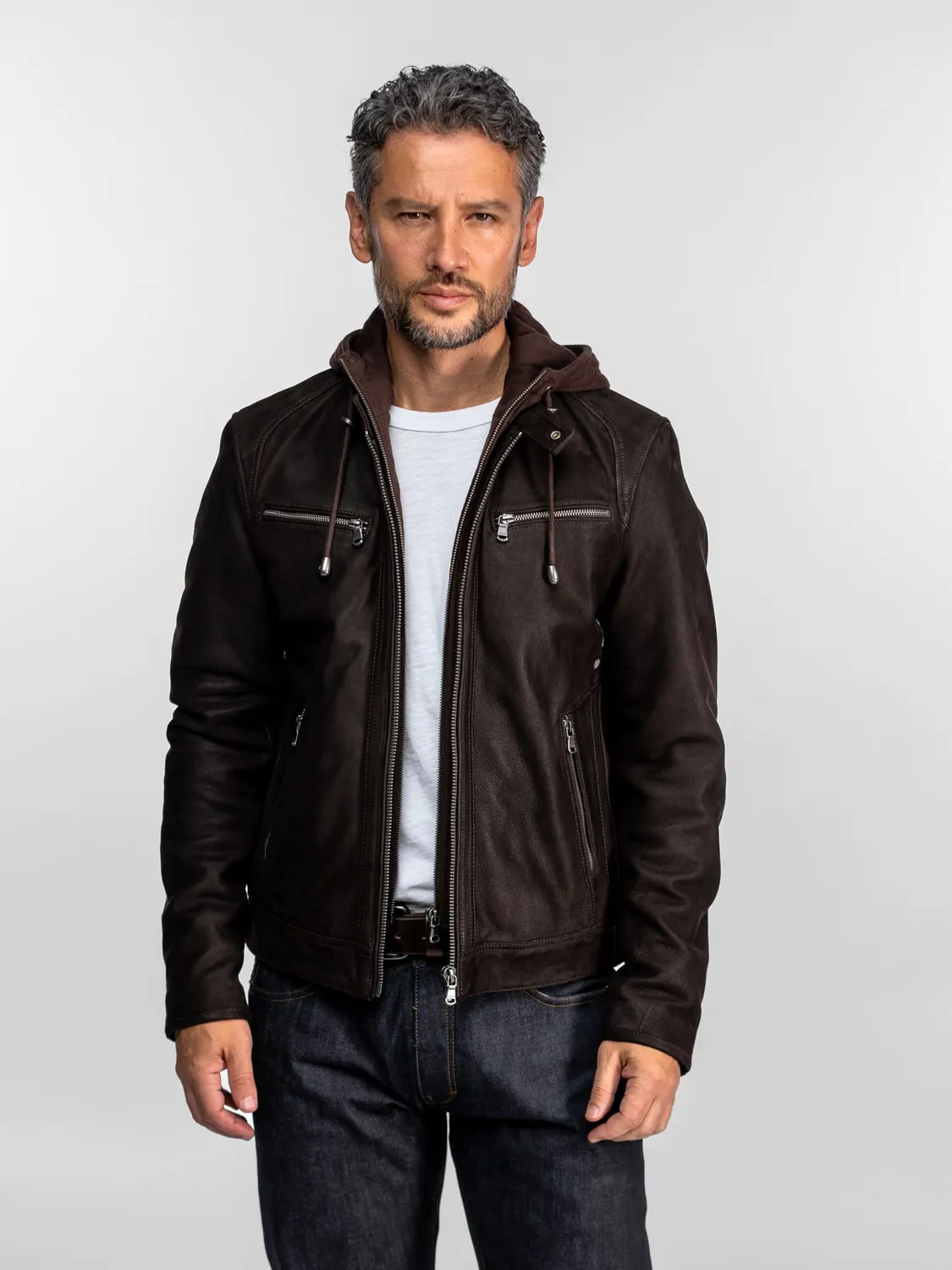 Daytona Scaroni Madisson blouson cuir homme marron