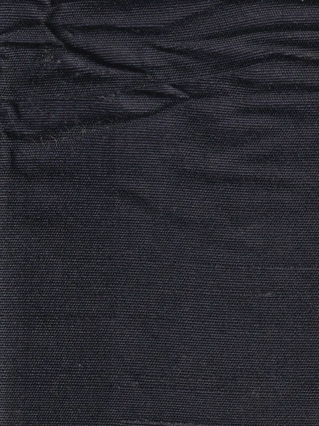 Hollington shantung tissu soie noire 11 m