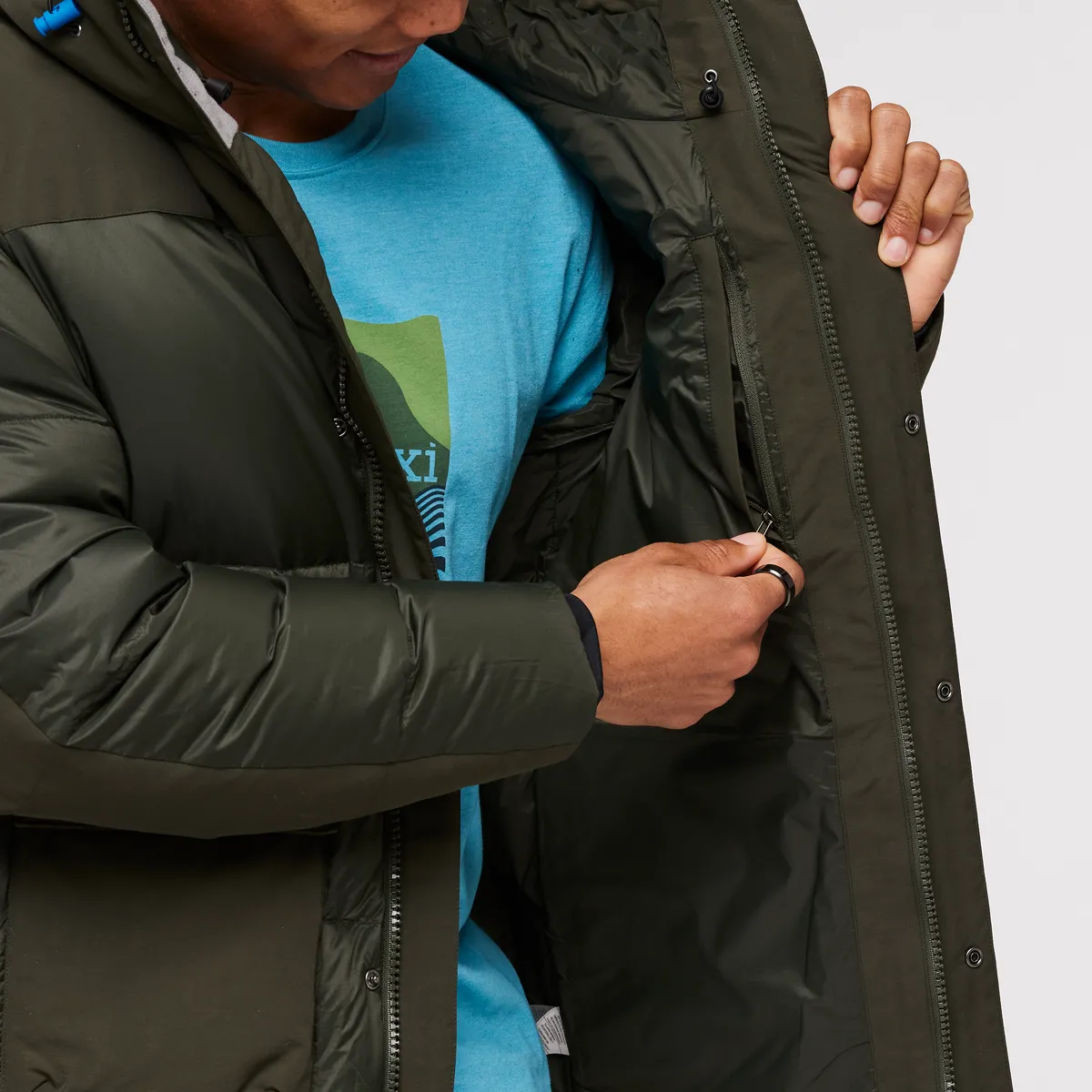 Cotopaxi Solazo Down Parka parka homme Chestnut duvet chaud