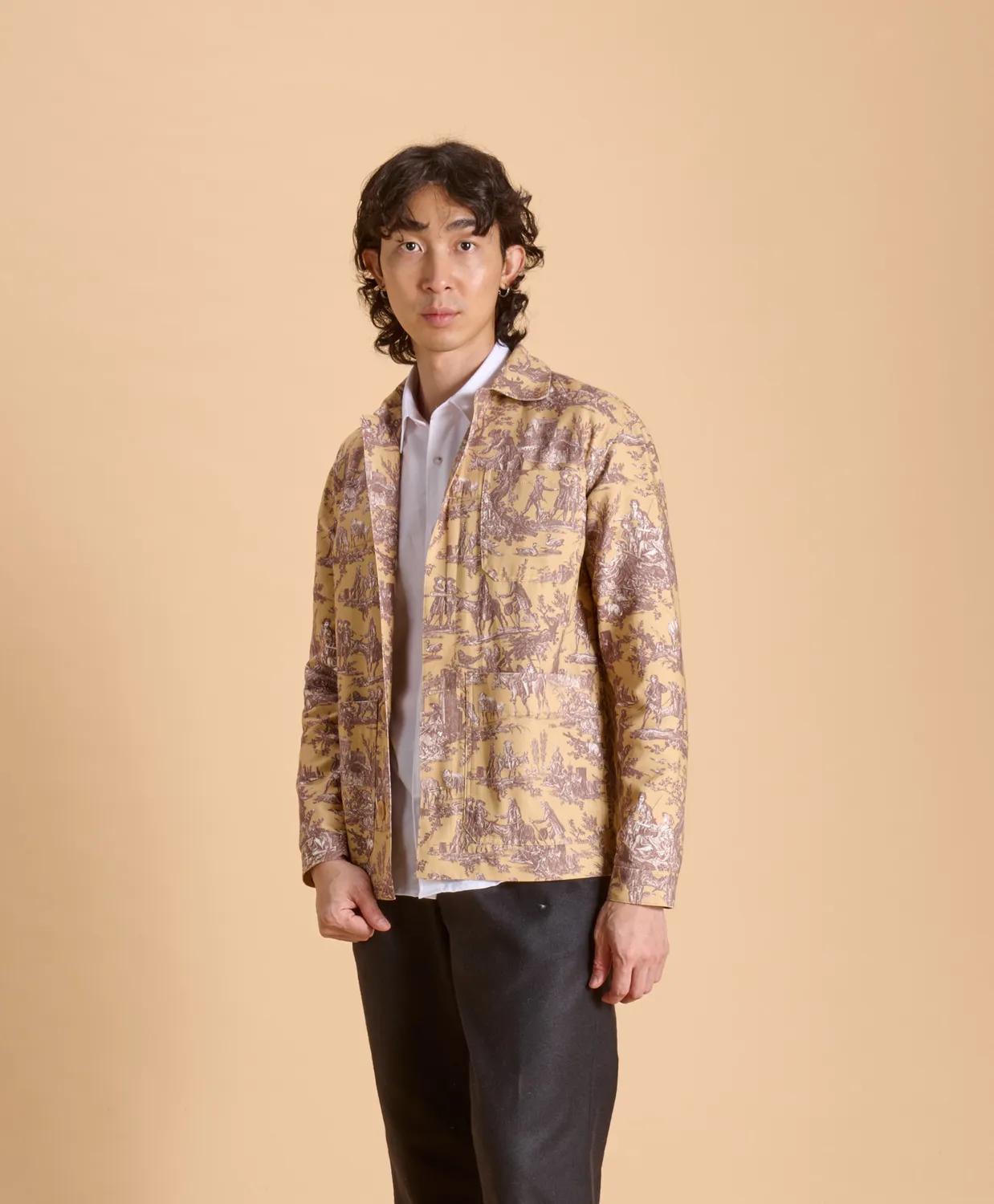 SOUBACQ Le Bleu Caramel veste de travail gabardine coton
