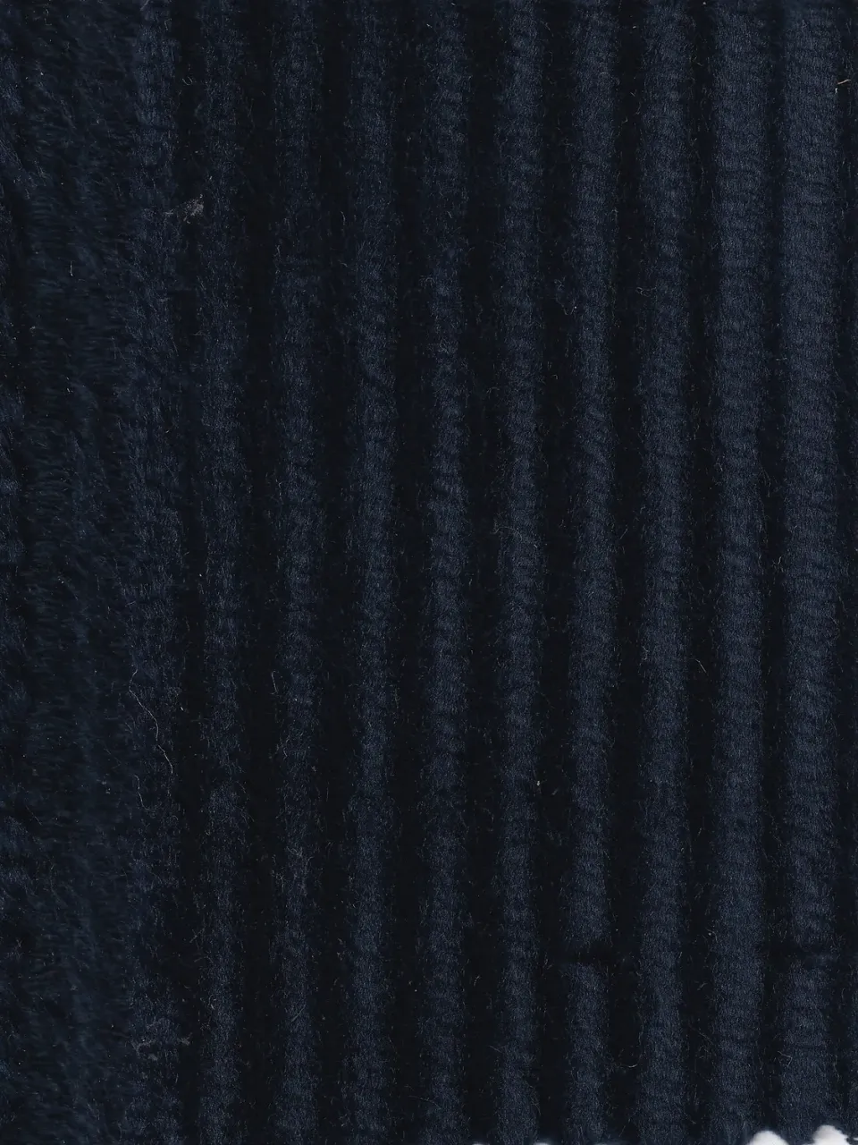 Hollington velours coton grosses côtes tissu bleu saphir 5 m