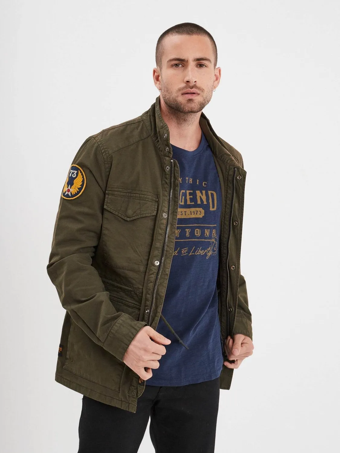Daytona Xerxes veste militaire saharienne kaki