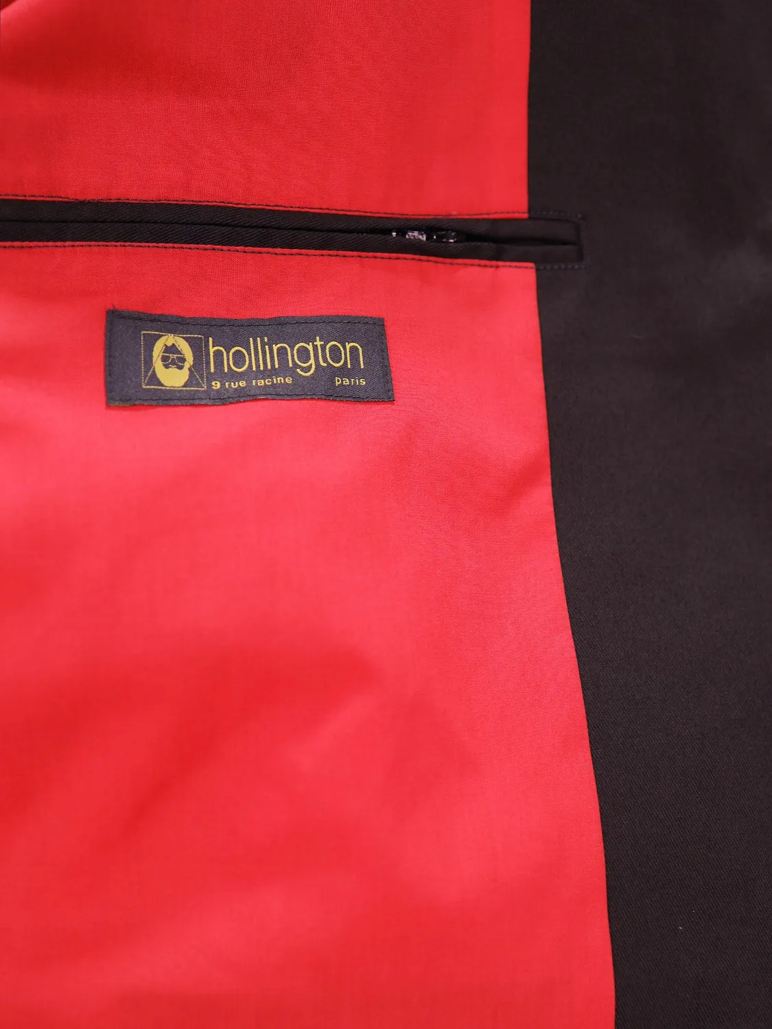 Hollington Tyrol veste serge coton noire col nehru