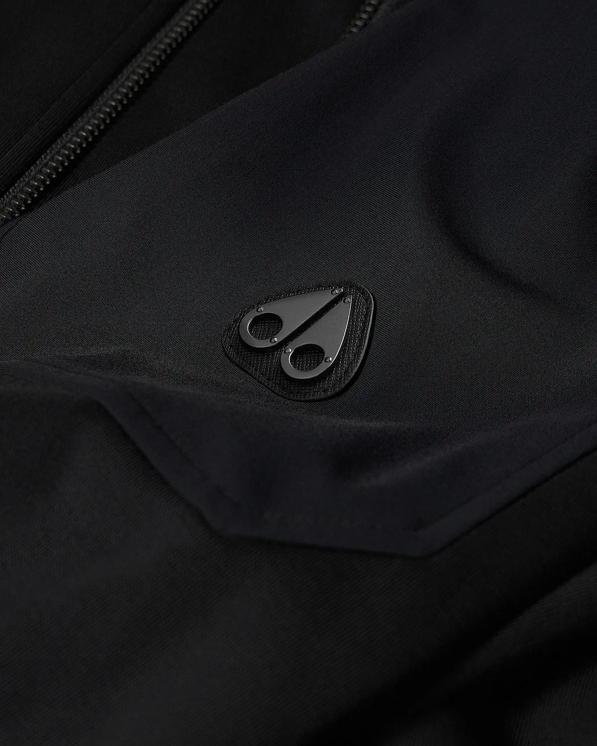 Moose Knuckles Dalon blouson bomber noir stretch zip double