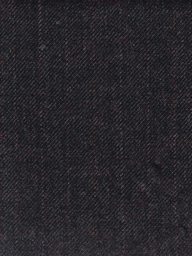 Hollington tissu laine double-face ébène tomette rayé