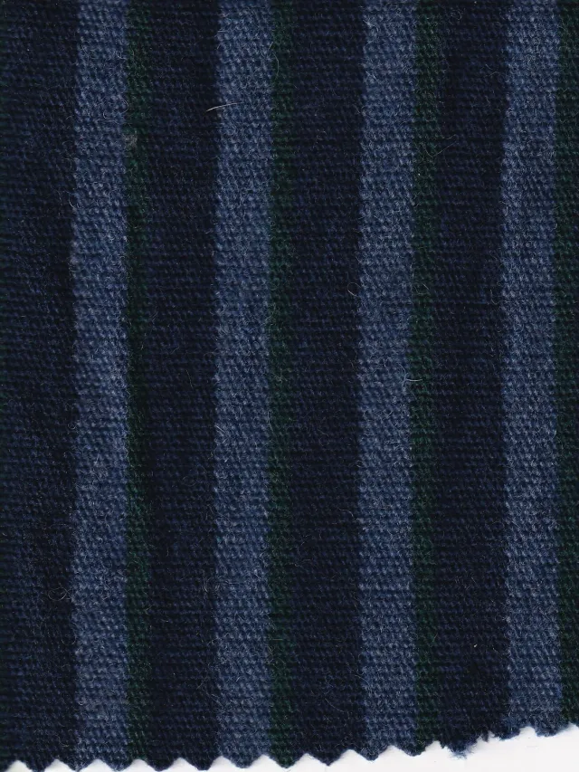 Hollington drap tissu laine coton rayures au mètre