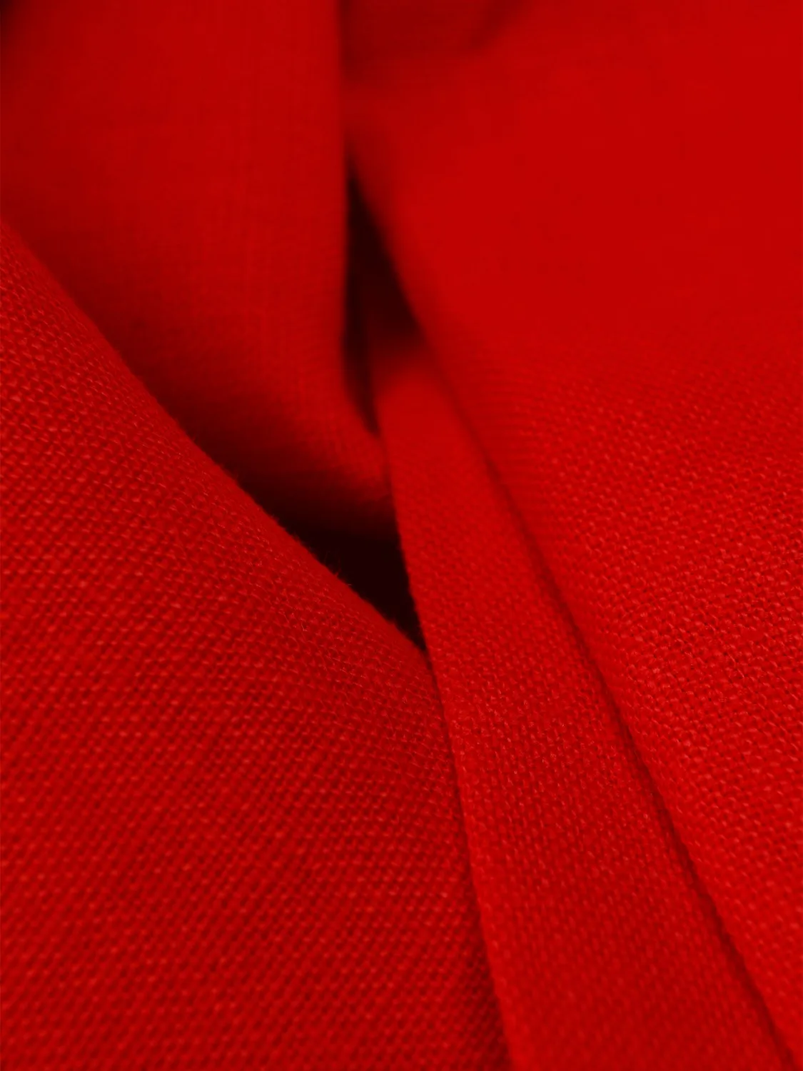 Hollington pantalon Siza toile lin rouge coupe italienne
