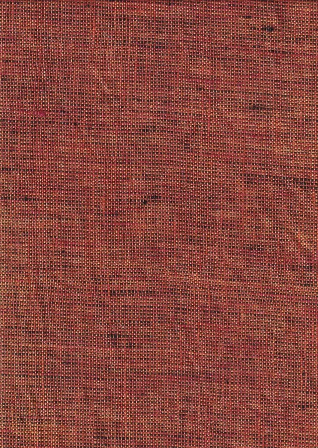 Hollington tissu toile lin orange 3 m pur lin