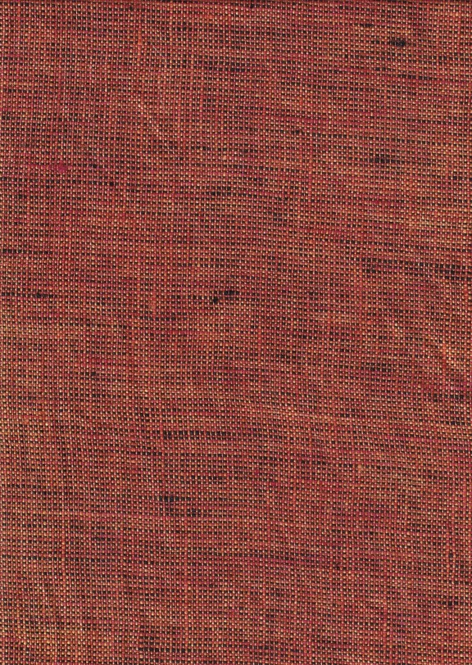 Hollington tissu toile lin orange 3 m pur lin