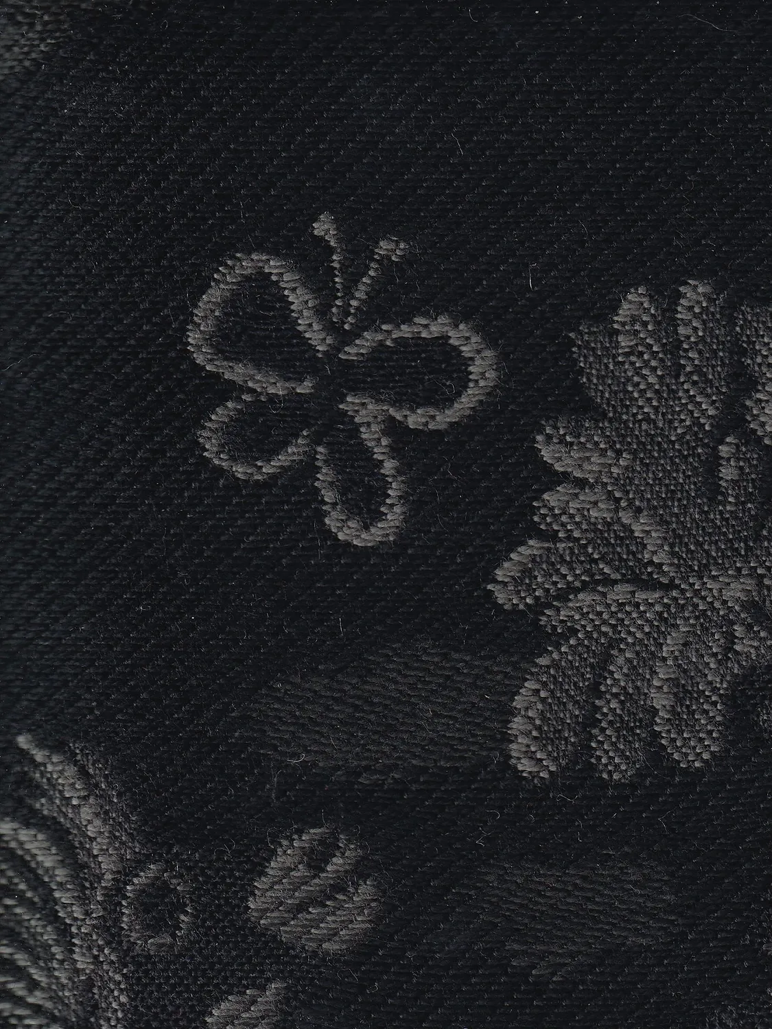 Hollington tissu scène médiévale noir gris au mètre