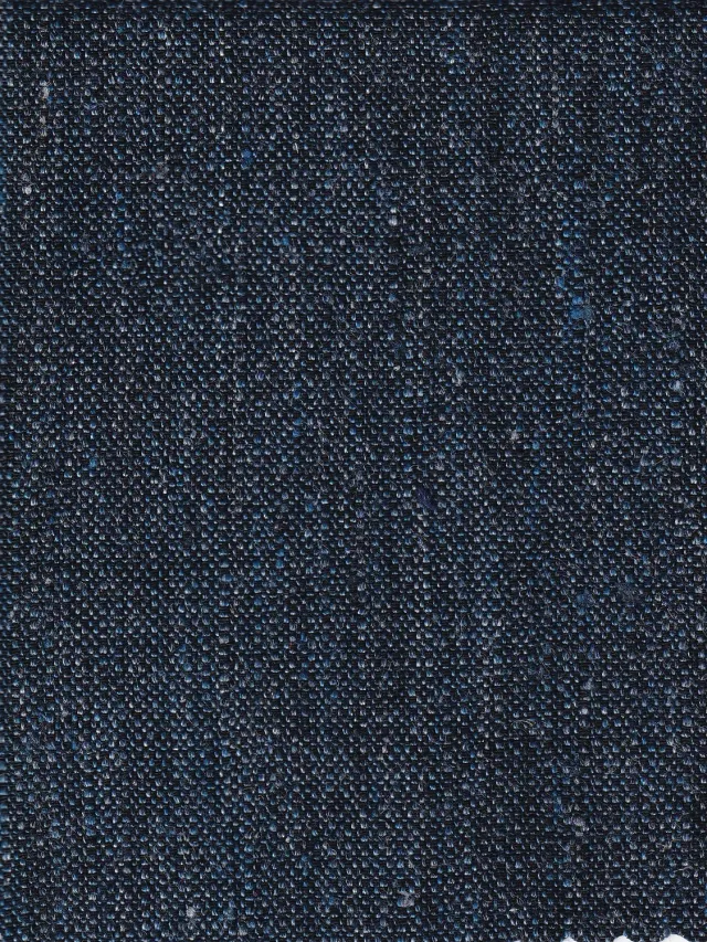 Hollington toile tissu au mètre bleu étoilé laine lin