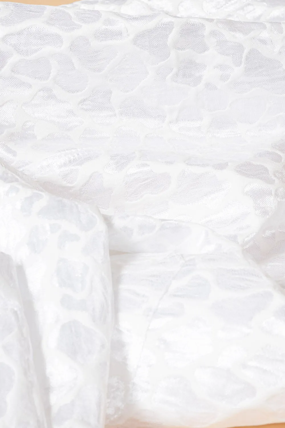 SOUBACQ Le Bleu Byzance veste brocart blanc lurex