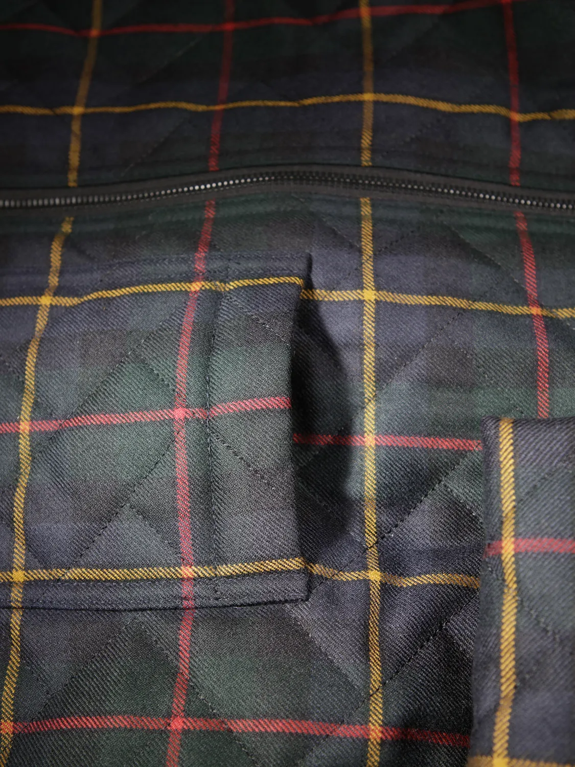 Hollington Naipaul veste tartan MacLeod matelassée