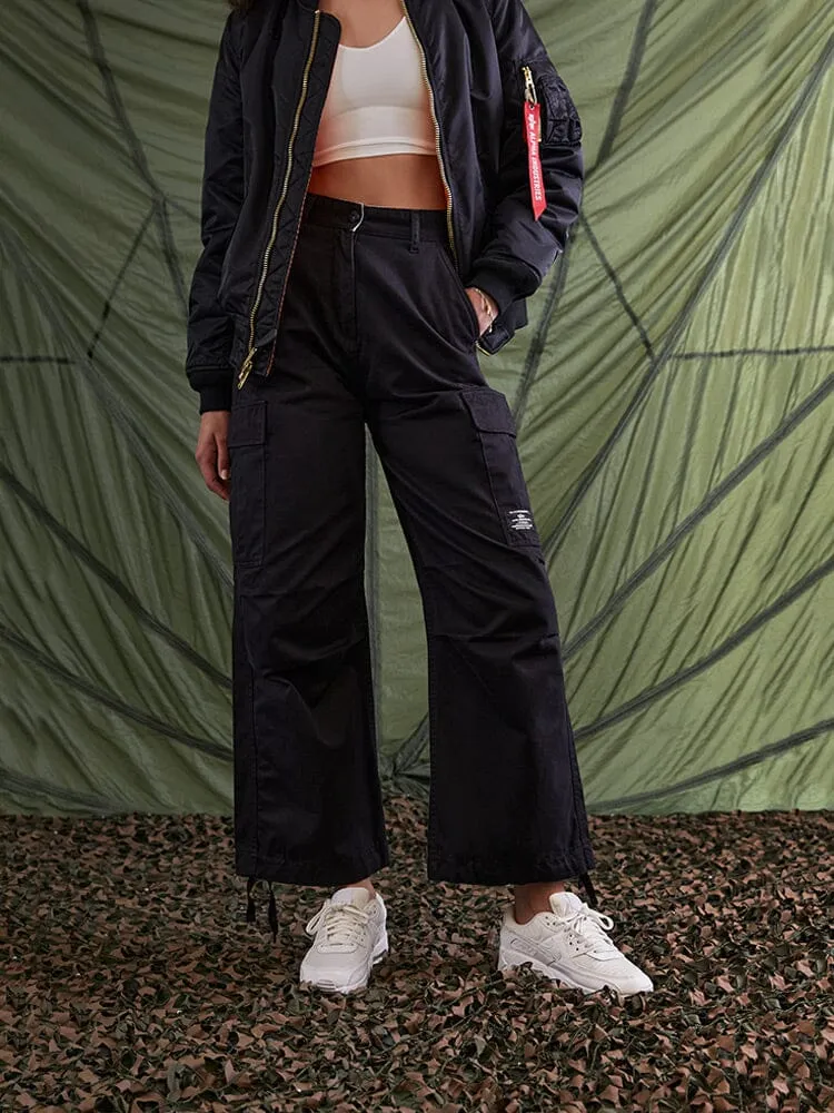 Alpha Industries M-65 pantalon cargo femme vert coton