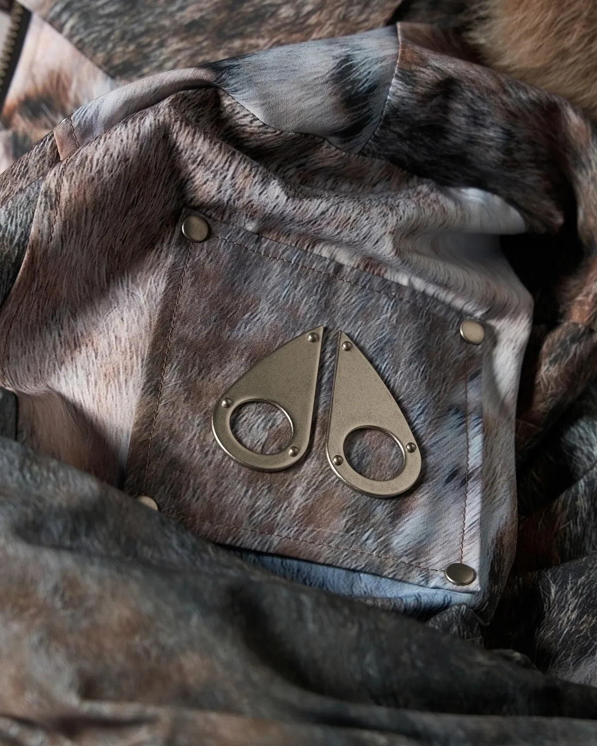 Moose Knuckles Original Ballistic bomber bronze imprimé