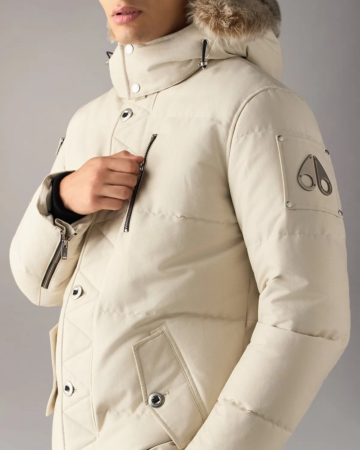 Moose Knuckles Original 3Q doudoune homme alabaster bronze