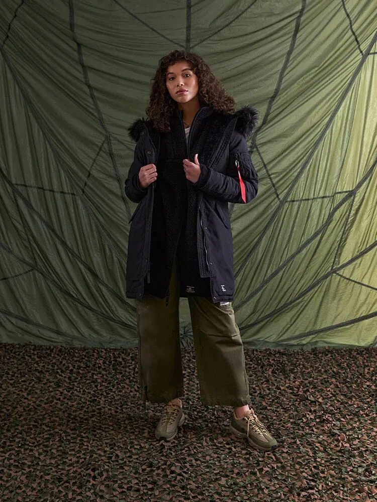Alpha Industries Elyse Gen II parka Black fausse fourrure