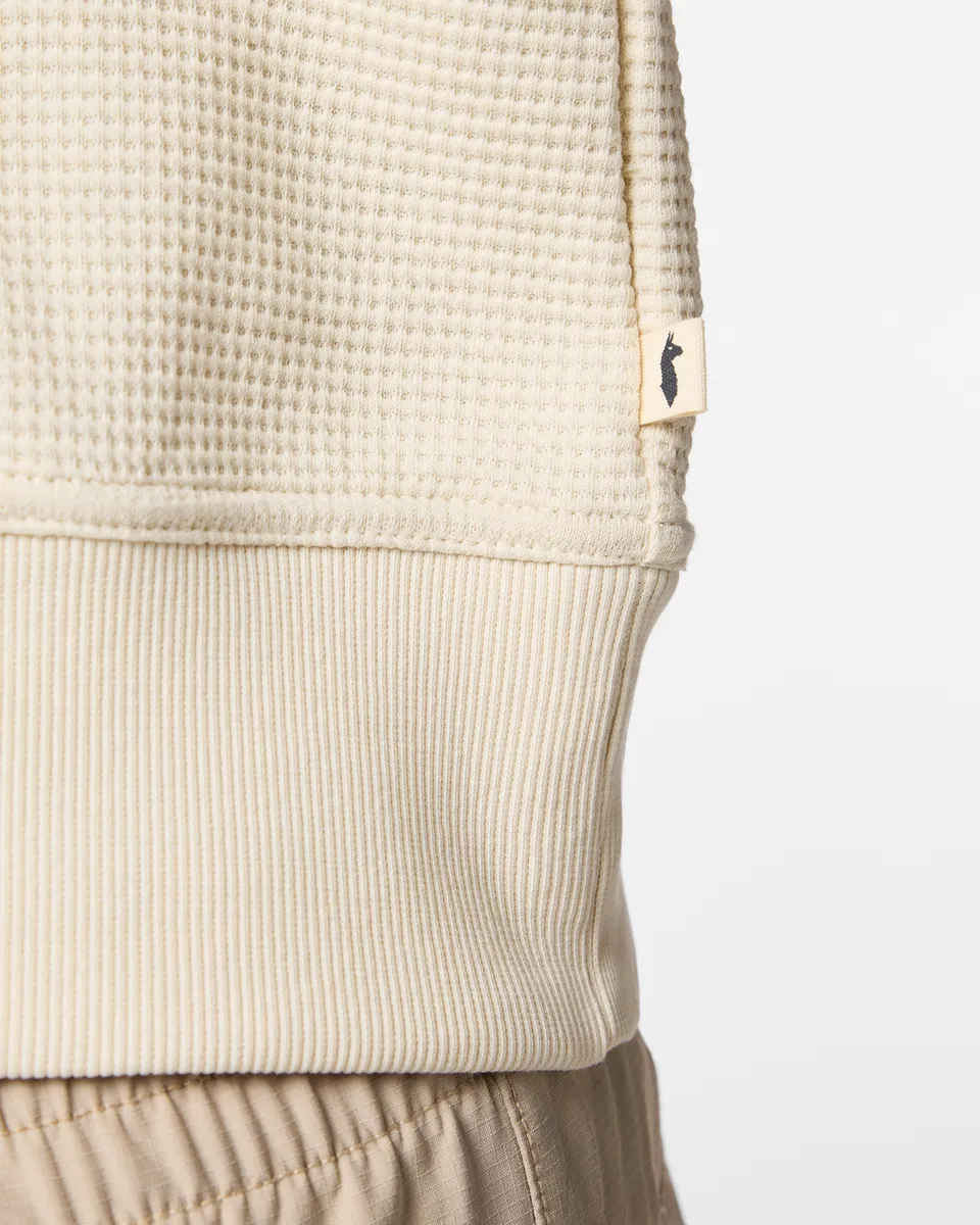 Cotopaxi Atajo Waffle polo femme Cream Juniper nid d'abeille