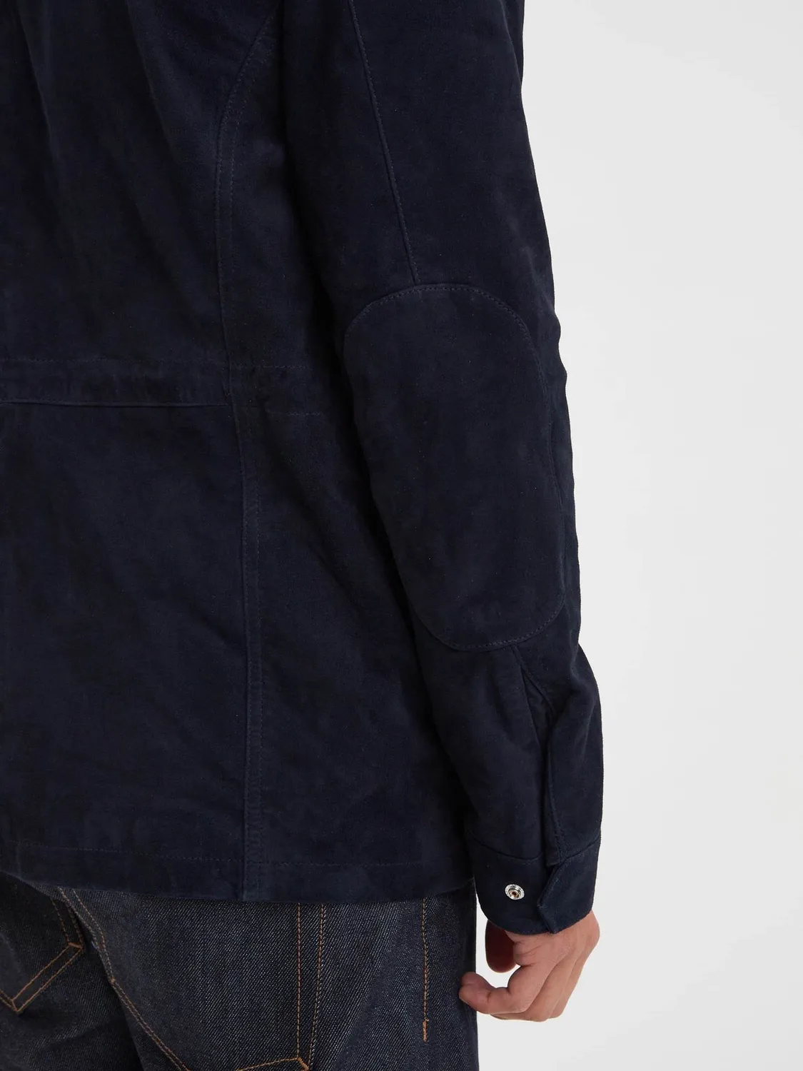 DAYTONA Salem veste cuir homme chèvre velours navy