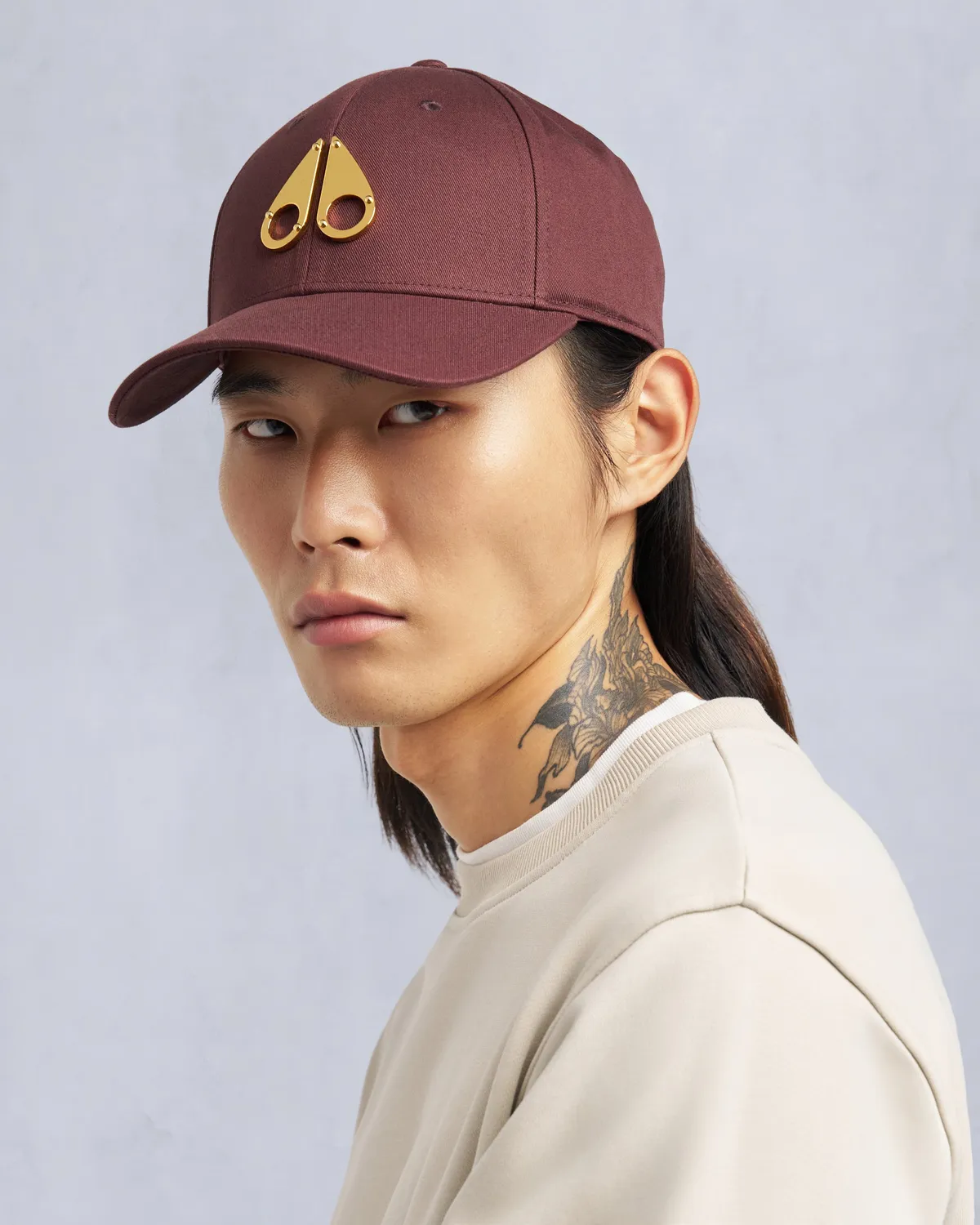 Moose Knuckles Gold Series casquette coton logo doré