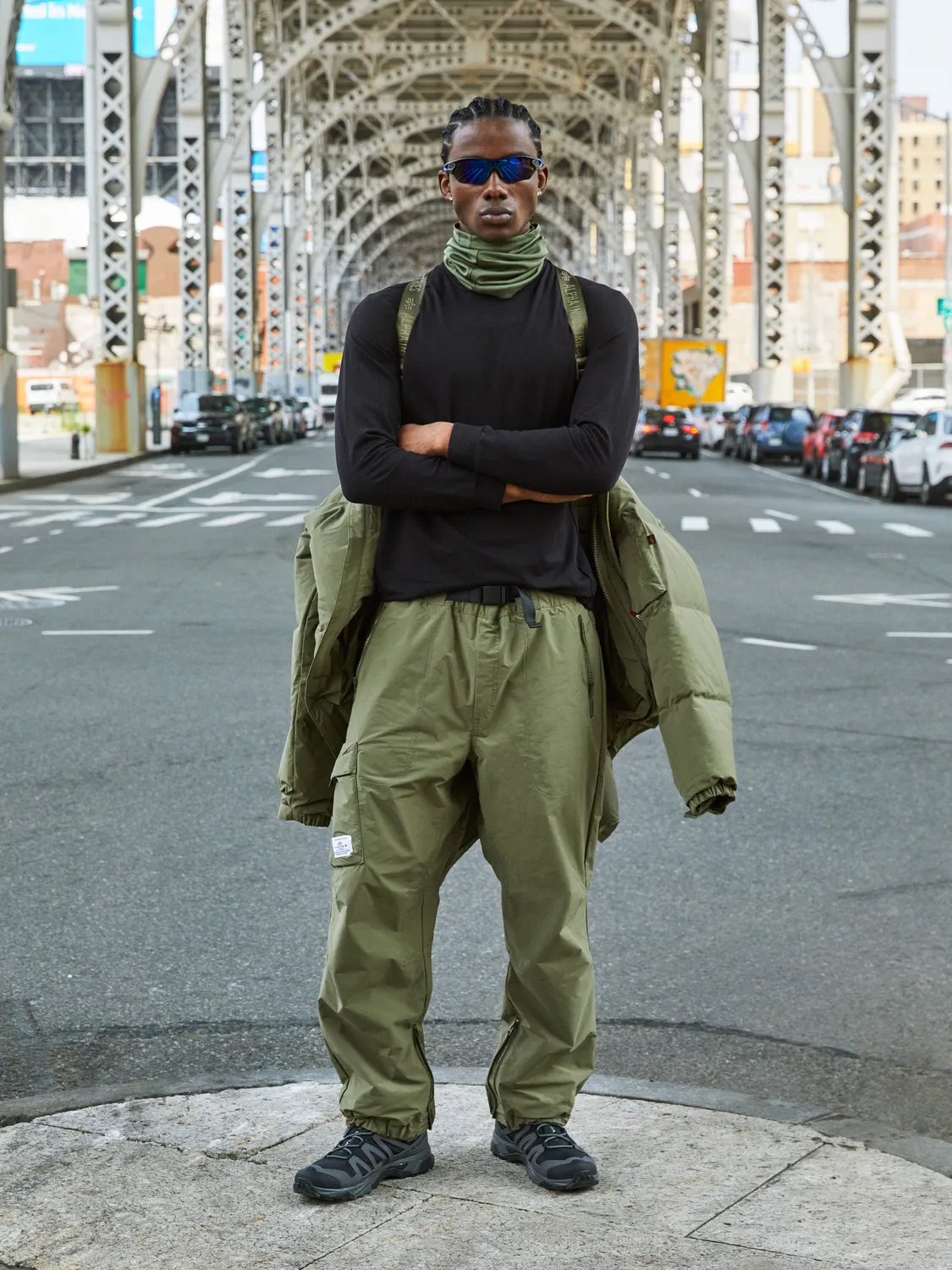 Alpha Industries Long Puffer Parka doudoune verte duvet