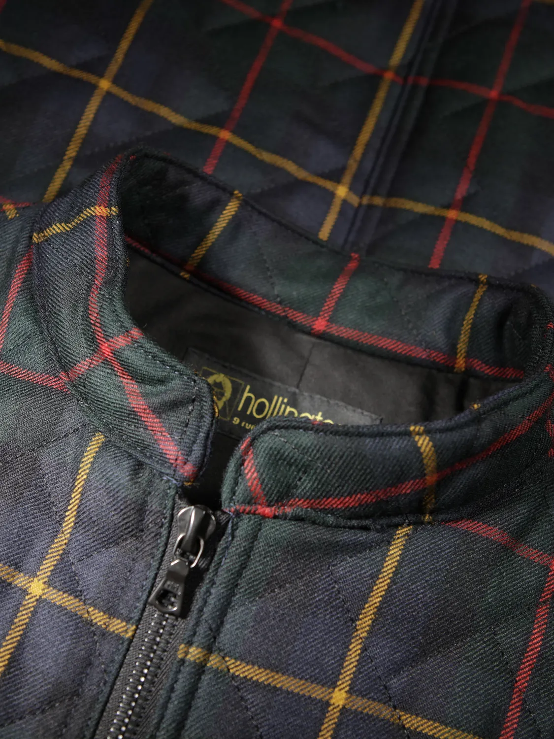 Hollington Naipaul veste tartan MacLeod matelassée