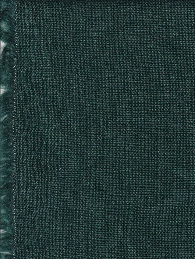 Hollington toile pur lin émeraude tissu au mètre 5m