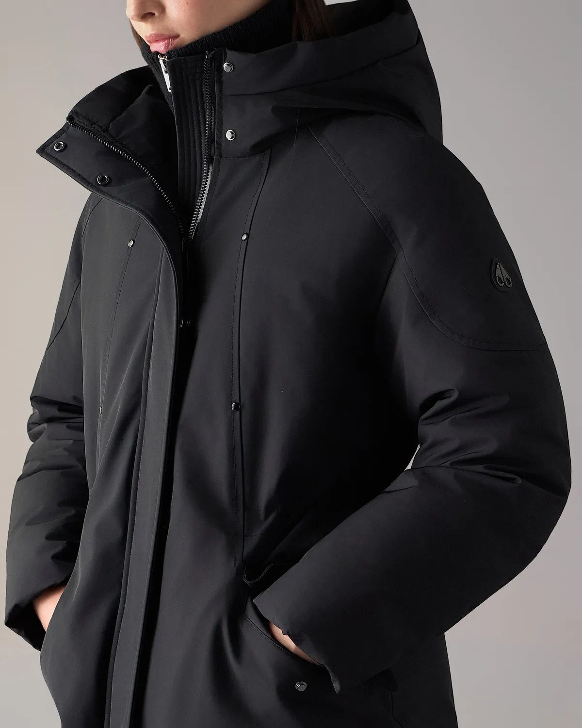 Moose Knuckles West-Ed parka Black longue légère