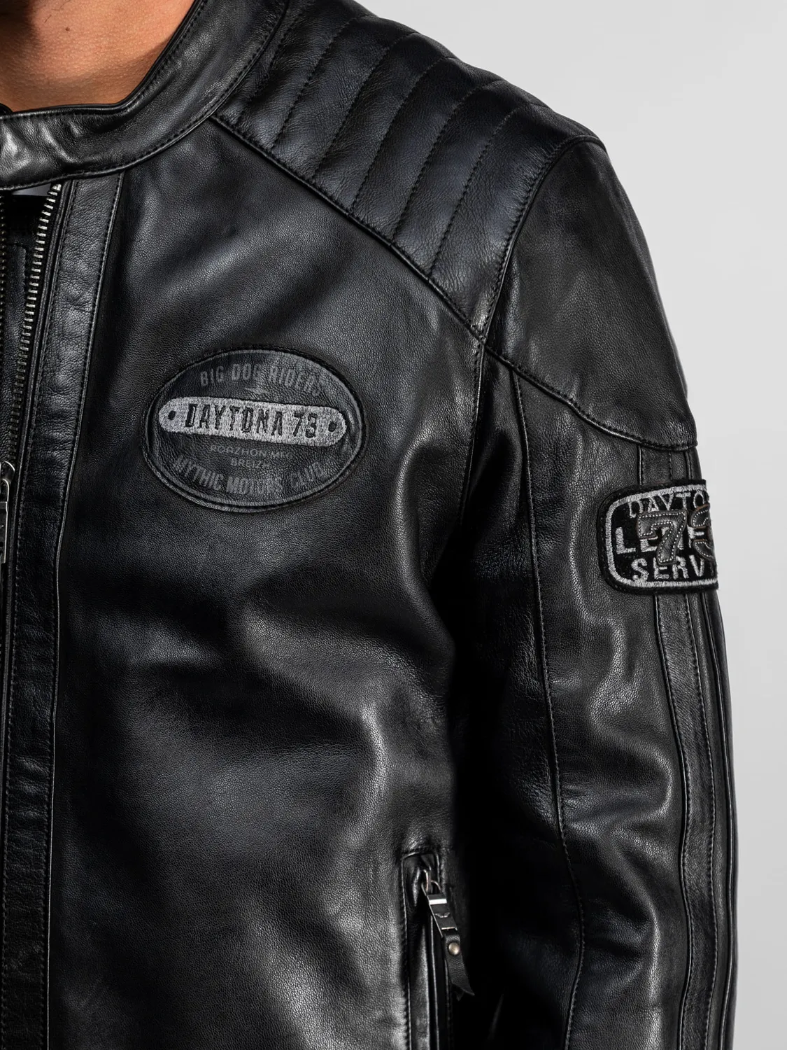 Daytona Foley blouson moto noir mouton