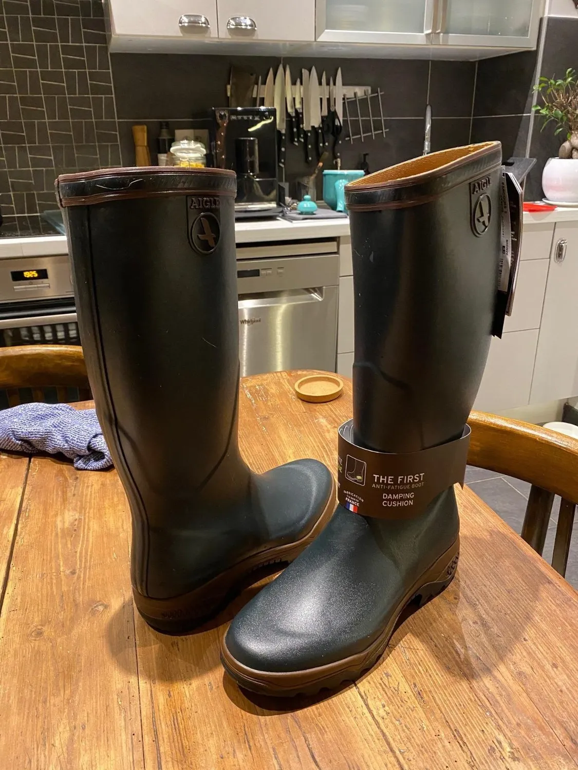 Aigle Parcours 2 bottes caoutchouc homme anti-fatigue Kaki