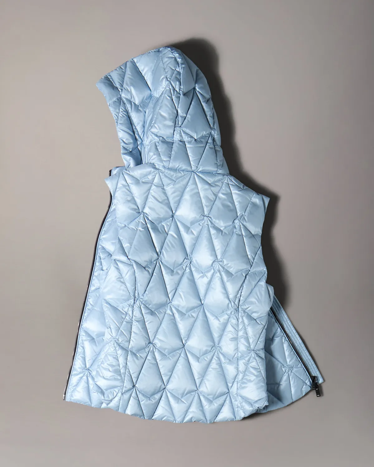 Moose Knuckles Iceberg Quilt gilet duvet bleu ice matelassé