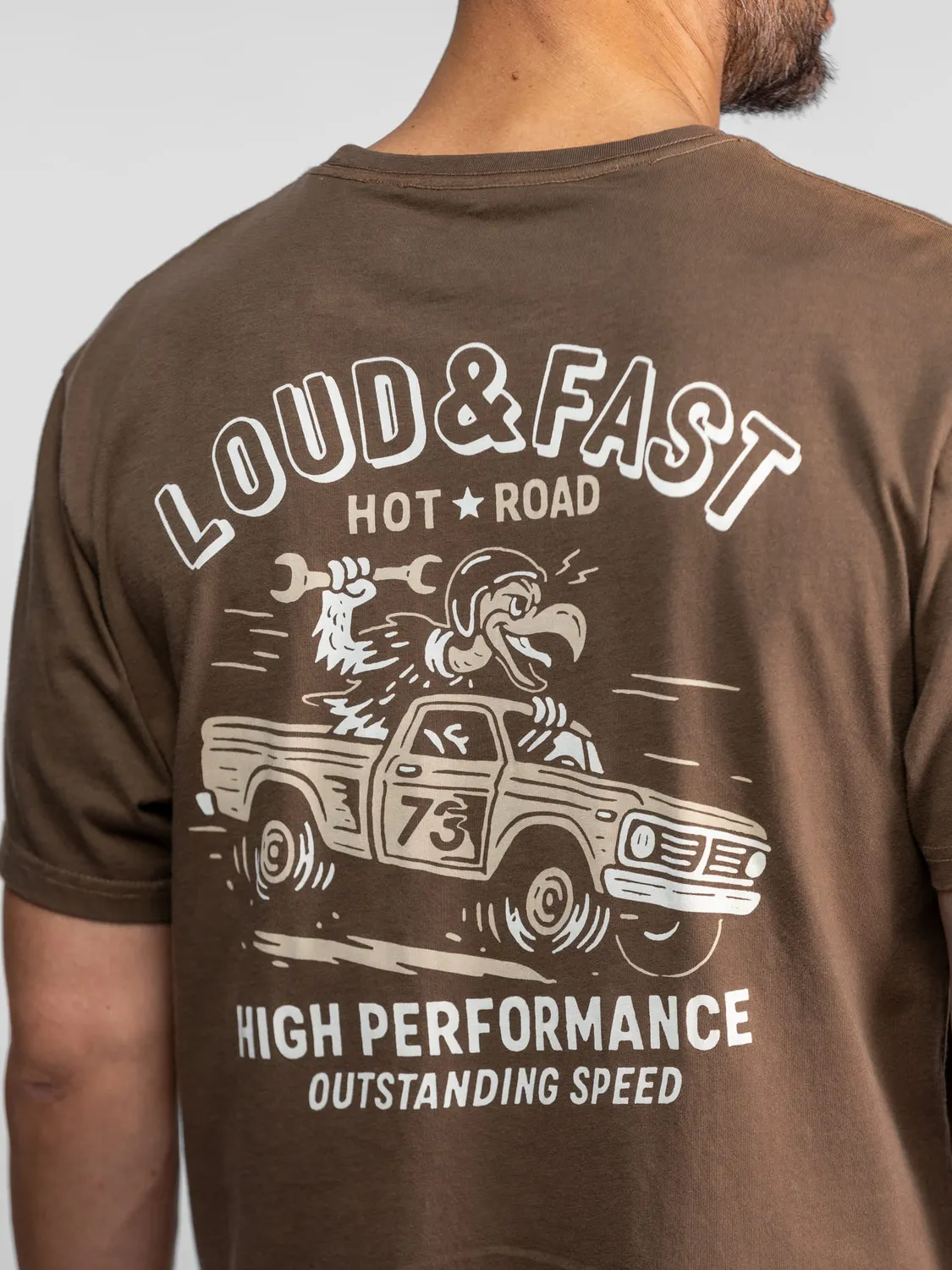 Daytona Preston t-shirt vintage Black coton 180g