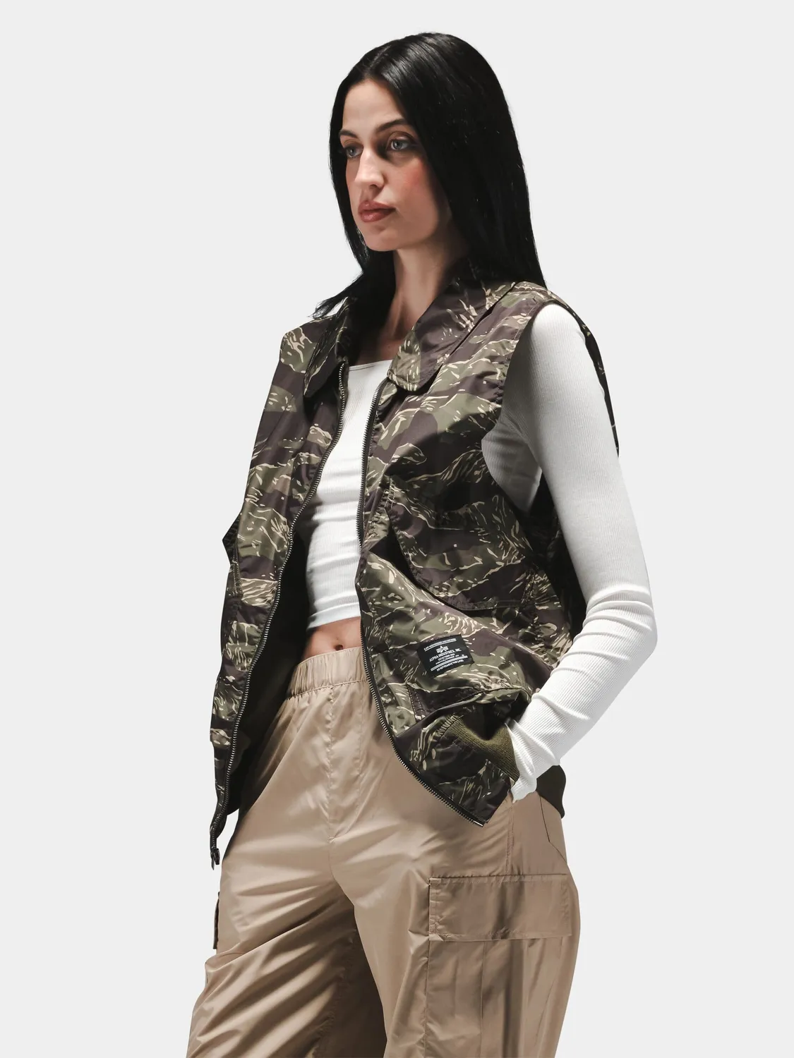 Alpha Industries CWU 36/P gilet Tiger Camo léger