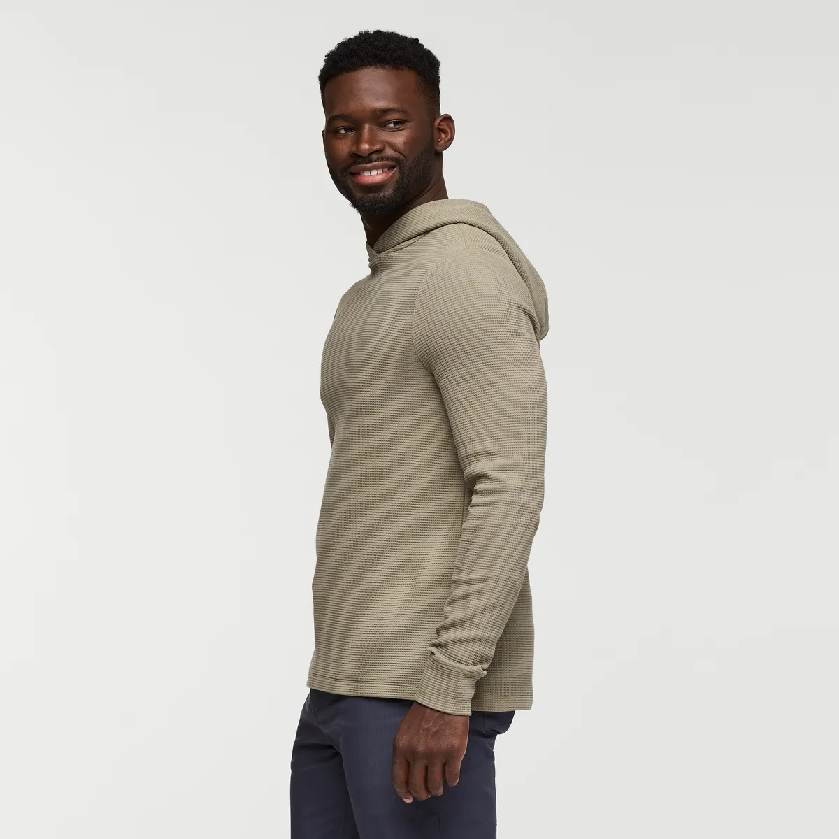 Cotopaxi Atajo Waffle Hoodie sweat homme Deep Sea gaufré