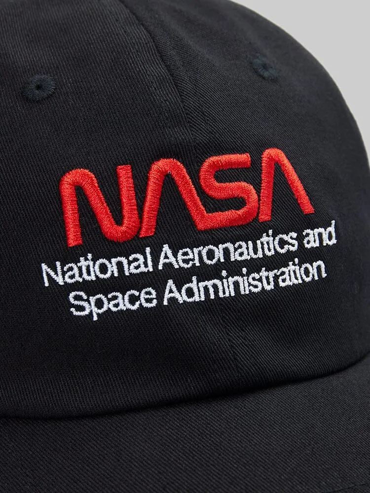 Alpha Industries Nasa Worm Logo Cap casquette blanche