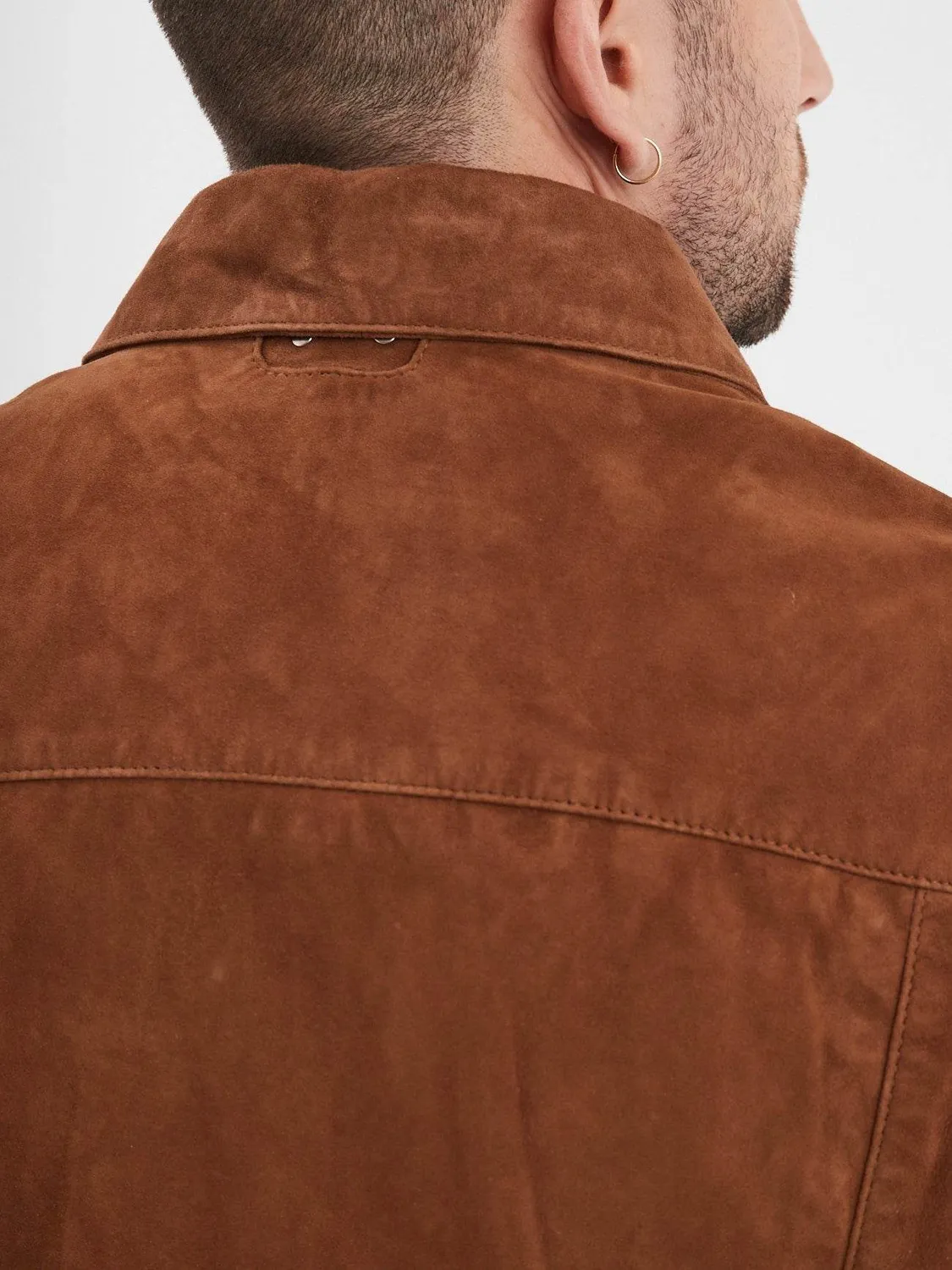 Daytona Smith FM-102574 veste daim homme tobacco chèvre