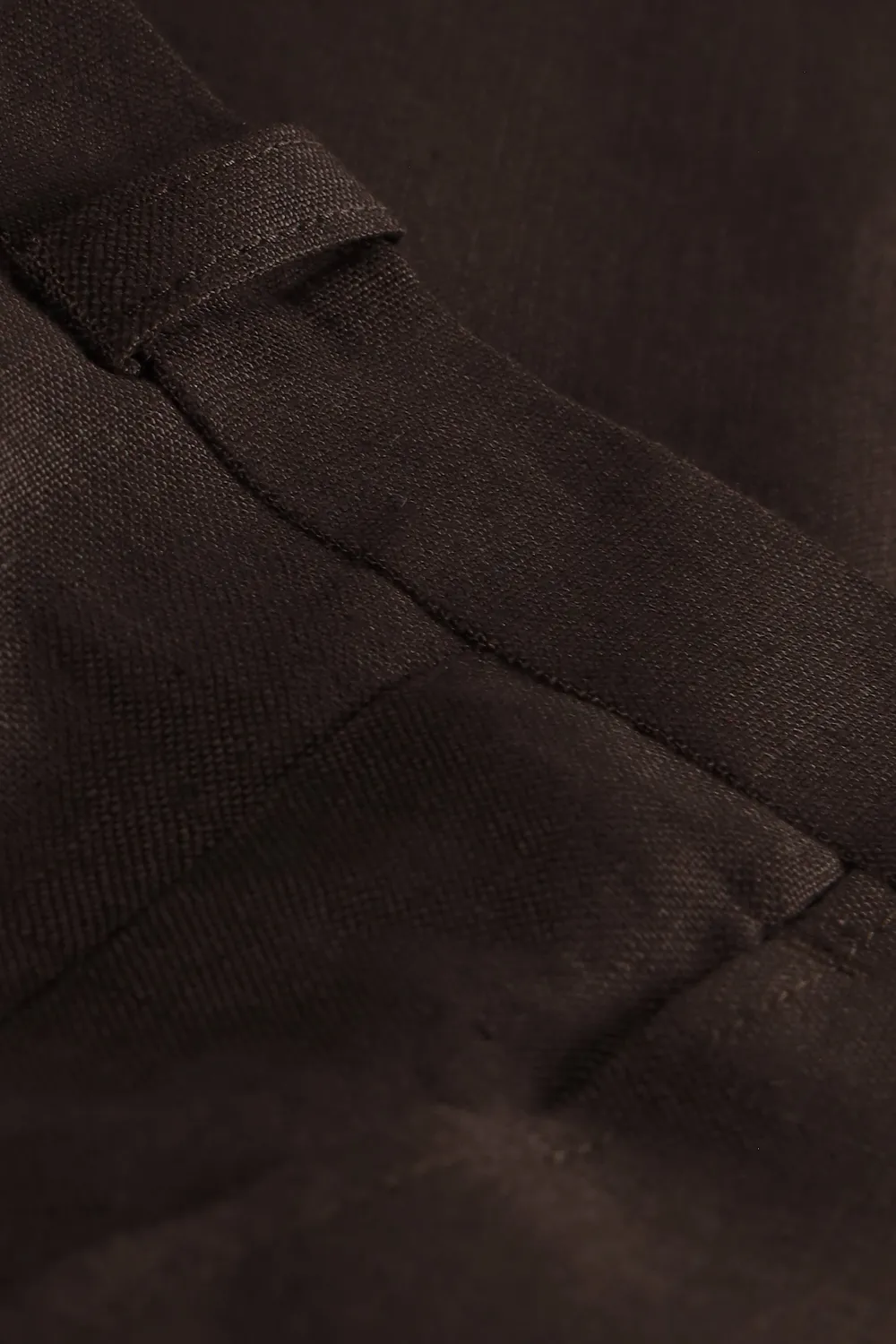 Hollington pantalon Siza toile lin macchiato coupe ajustée