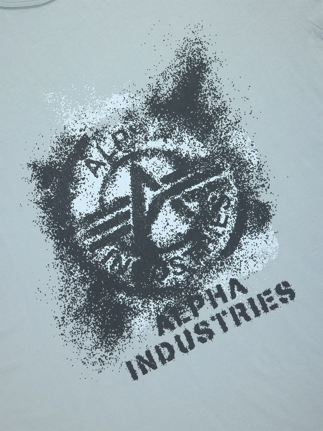 Alpha Industries Faded t-shirt coton noir imprimé relaxed
