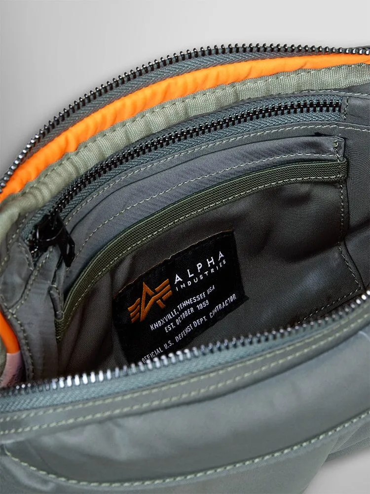 Alpha Industries Nylon Messenger Sacoche noire 4,3 L