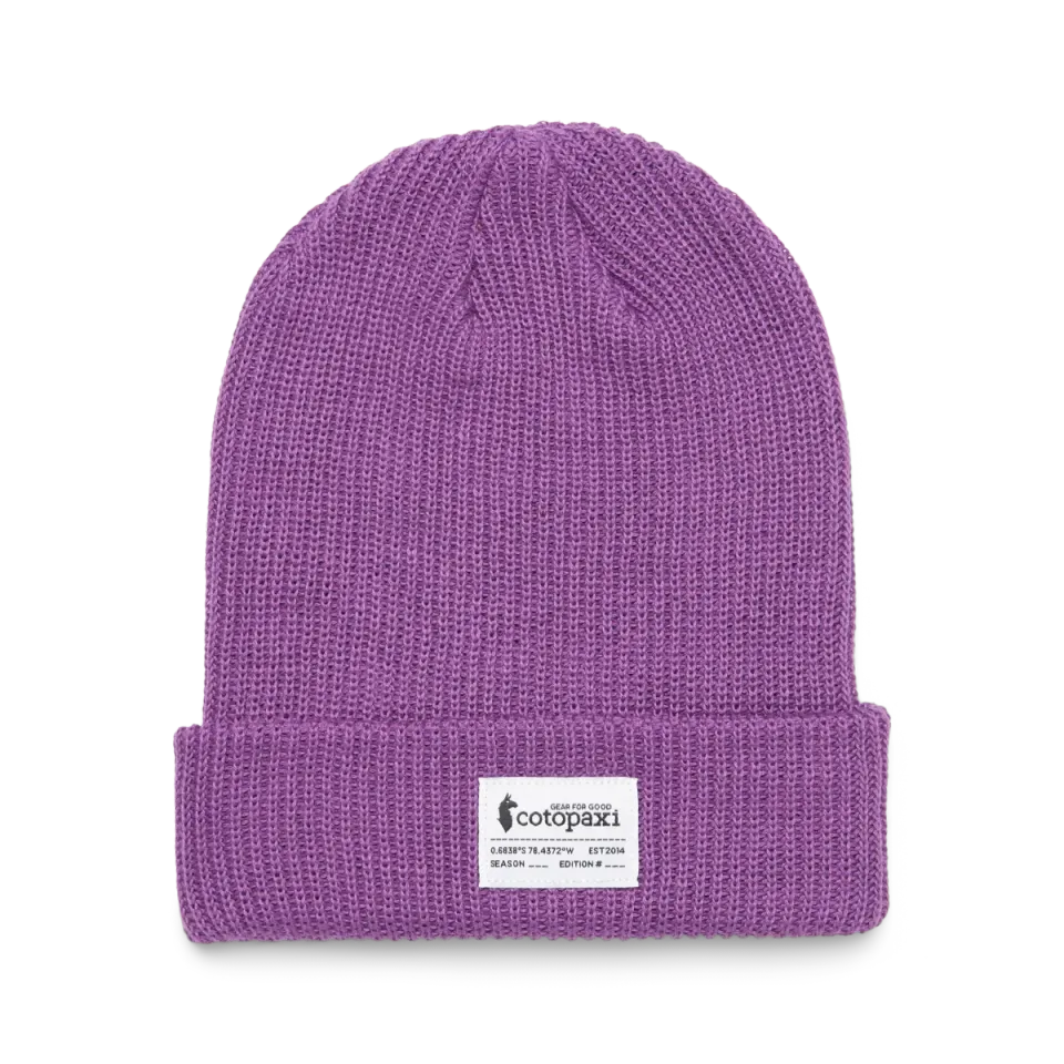 Cotopaxi Wharf Beanie bonnet Mauve stretch chaud