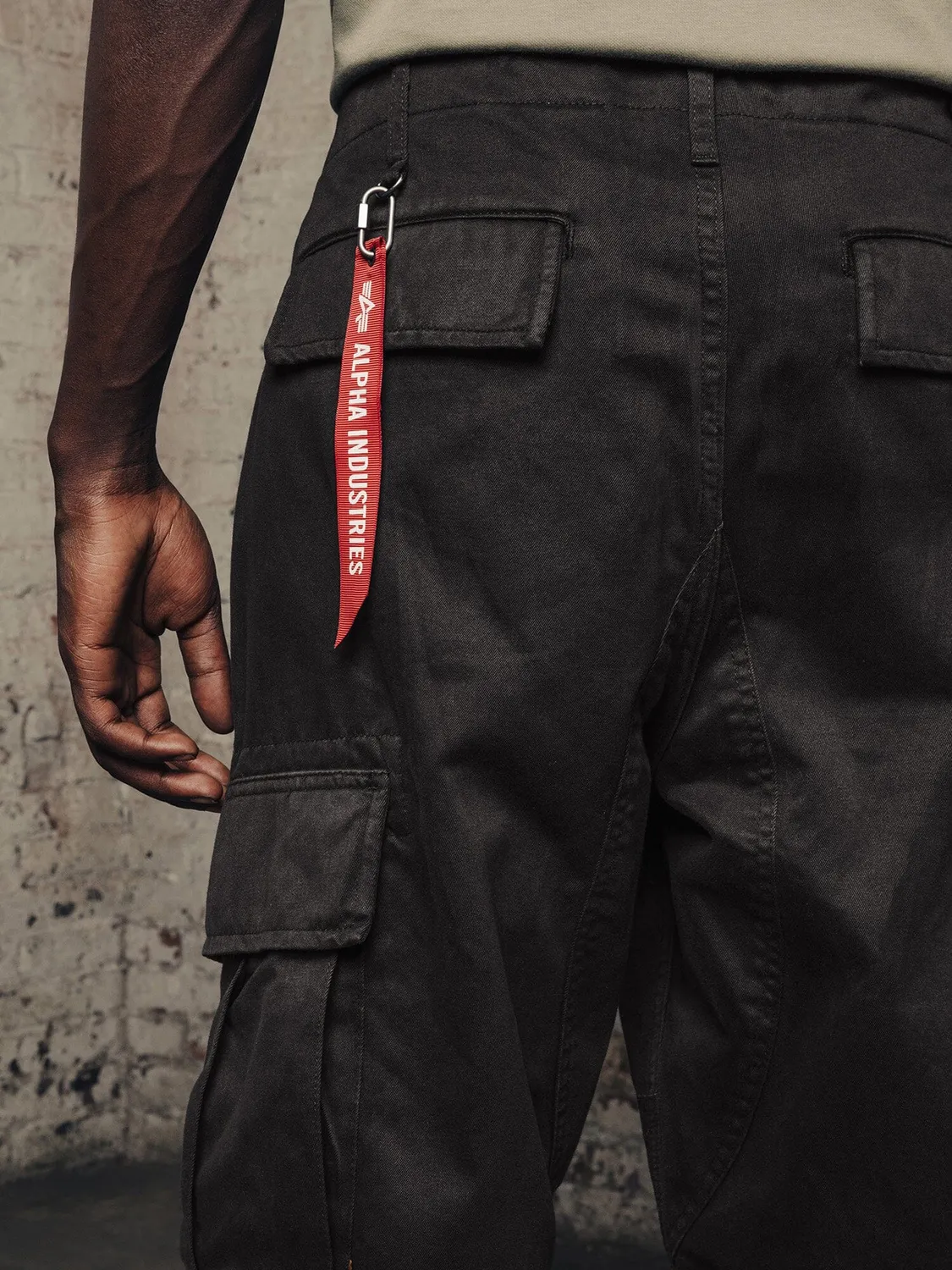 Alpha Industries ACU Pant pantalon cargo noir coton