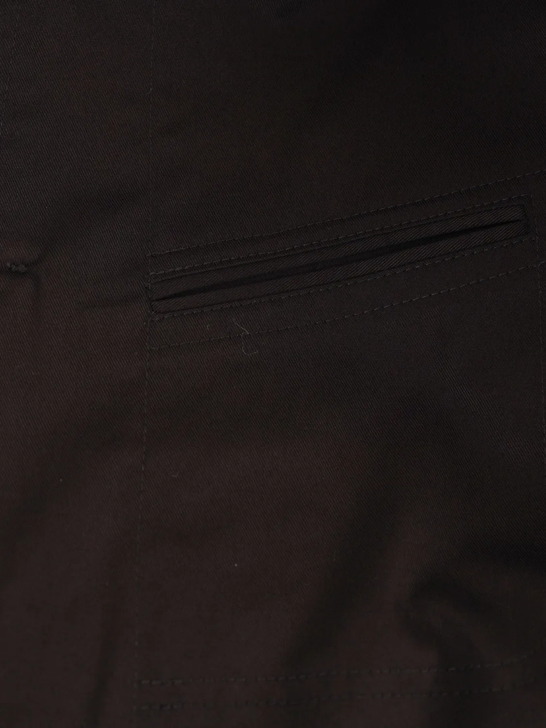 Hollington Architecte veste serge coton noire stretch col Nehru