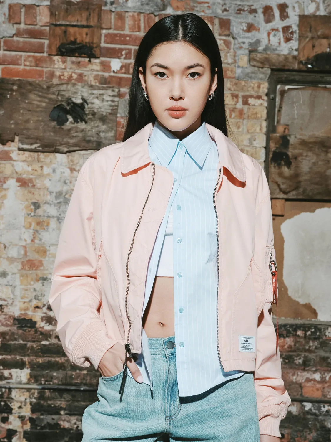 Alpha Industries CWU 36/P bomber femme Field Gray léger